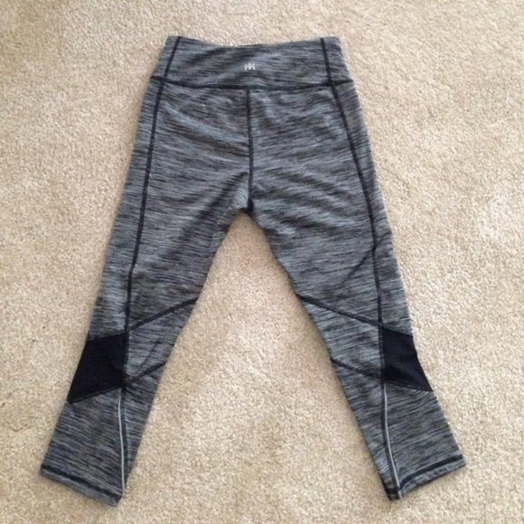 NWOT Kyodan Marled Gray Cropped Capri Legging Size XS Extra Small - Picture 3 of 3